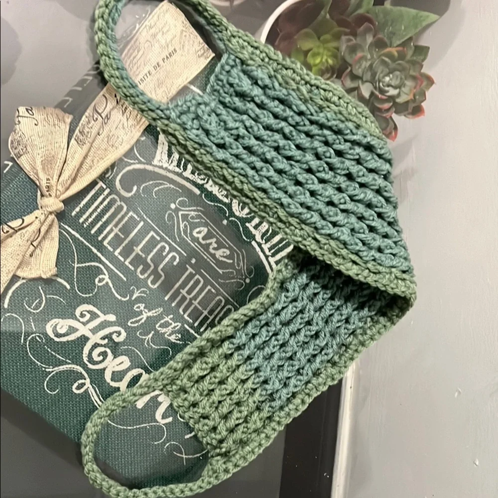 Handmade Crochet Spa 2pc set: Washcloth, Scrubbie